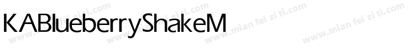 KABlueberryShake Medium字体转换